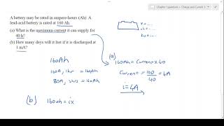 Current Charge and Voltage example 1
