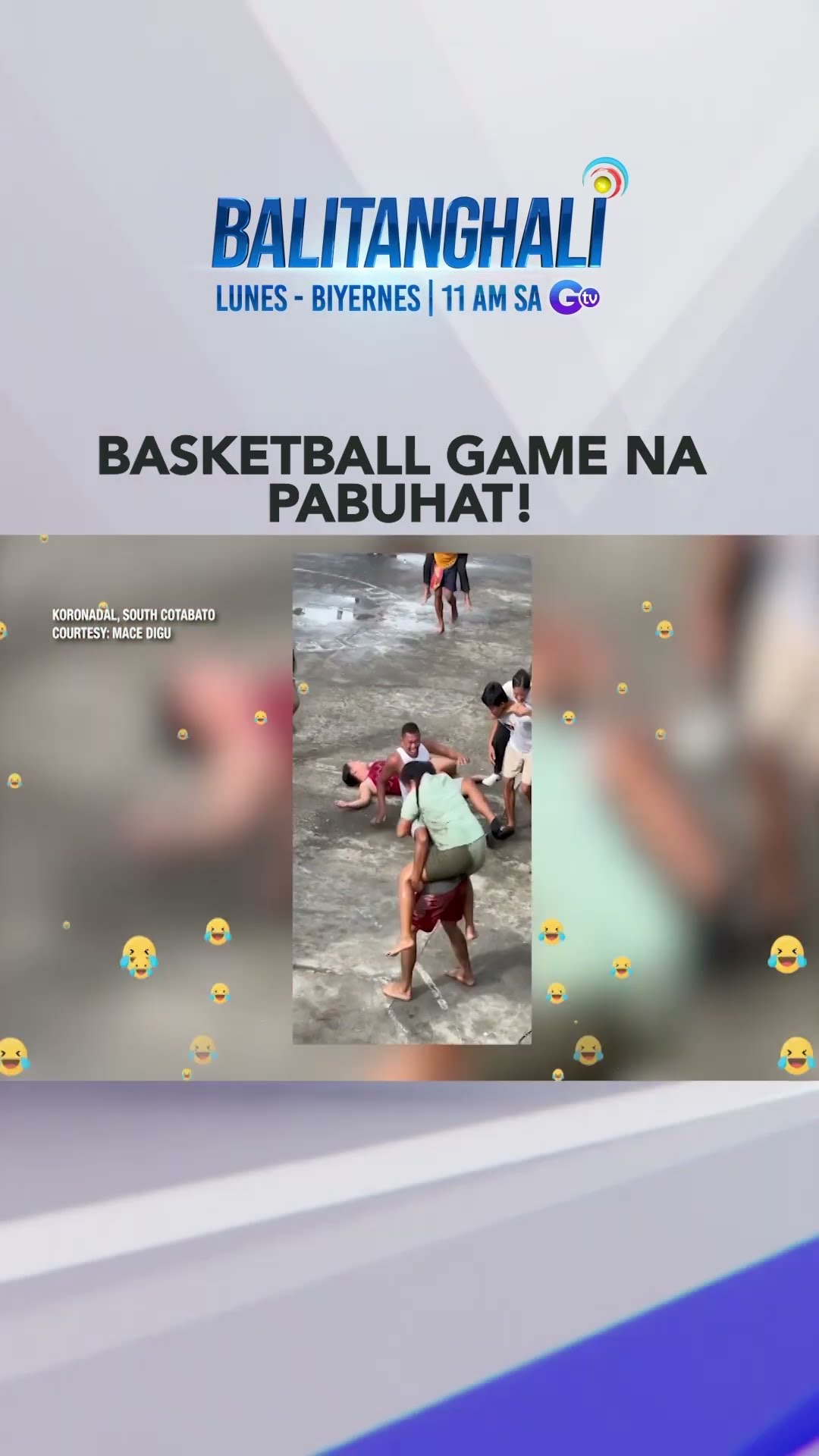 Basketball game habang karga! #shorts l Balitanghali
