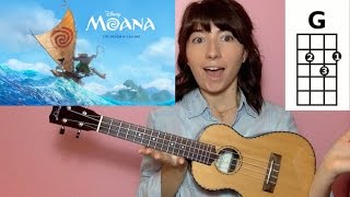 How Far I'll Go Moana (Ukulele Tutorial) chords