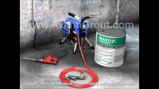 Concrete Crack Injection with Pump