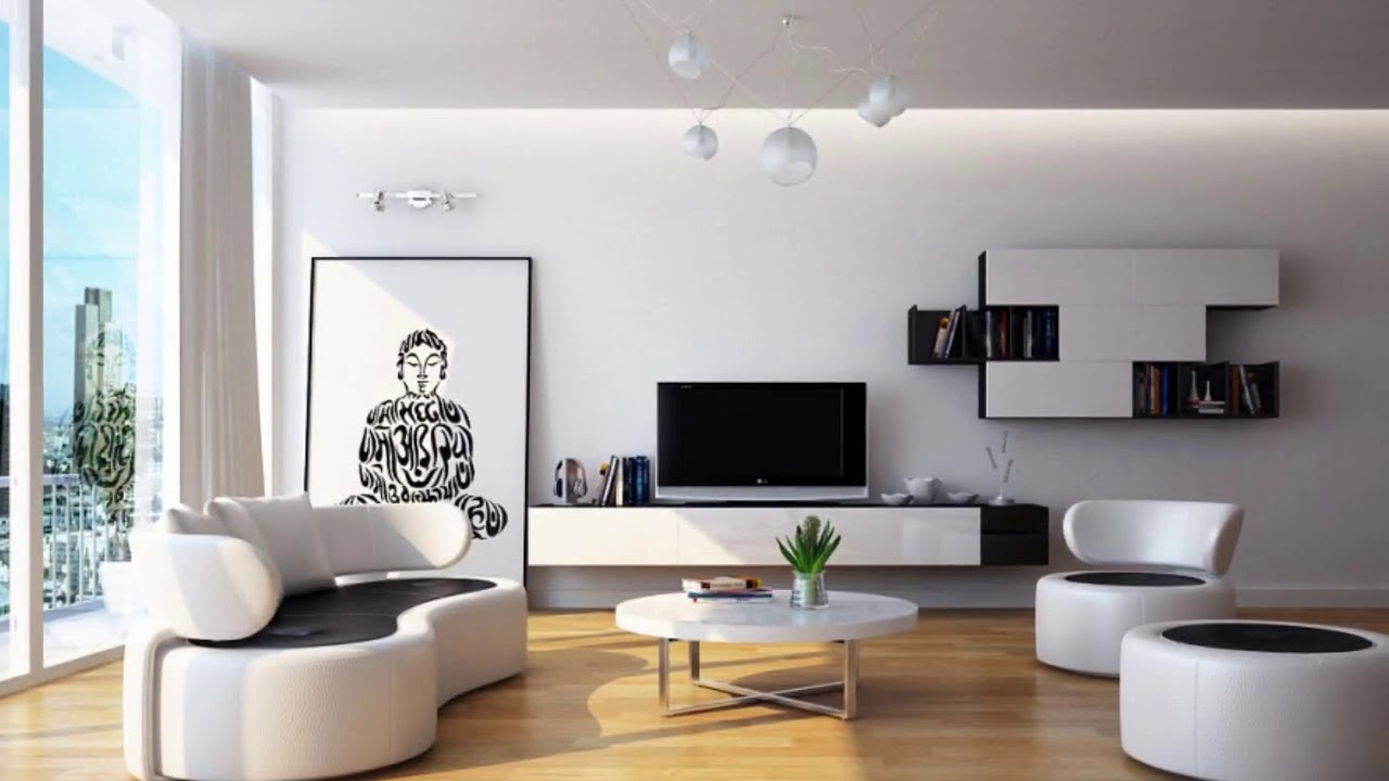 Modern White Leather Living Room Furniture Designs YouTube