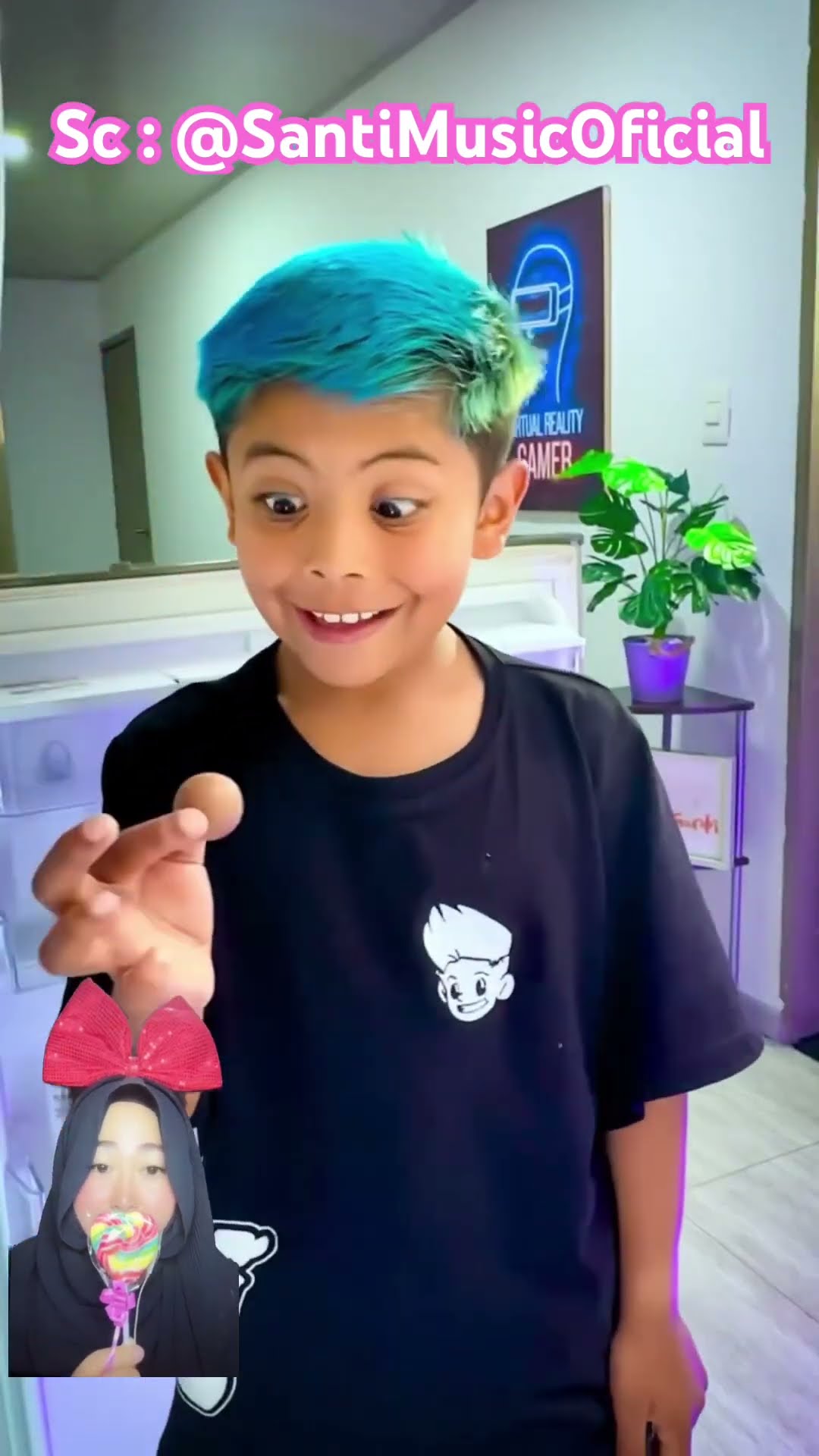 COKLAT TELUR NYA JATUH, tapi Koq berubah jadi Om Botak ⁉️? @SantiMusicOficial #shorts #funny