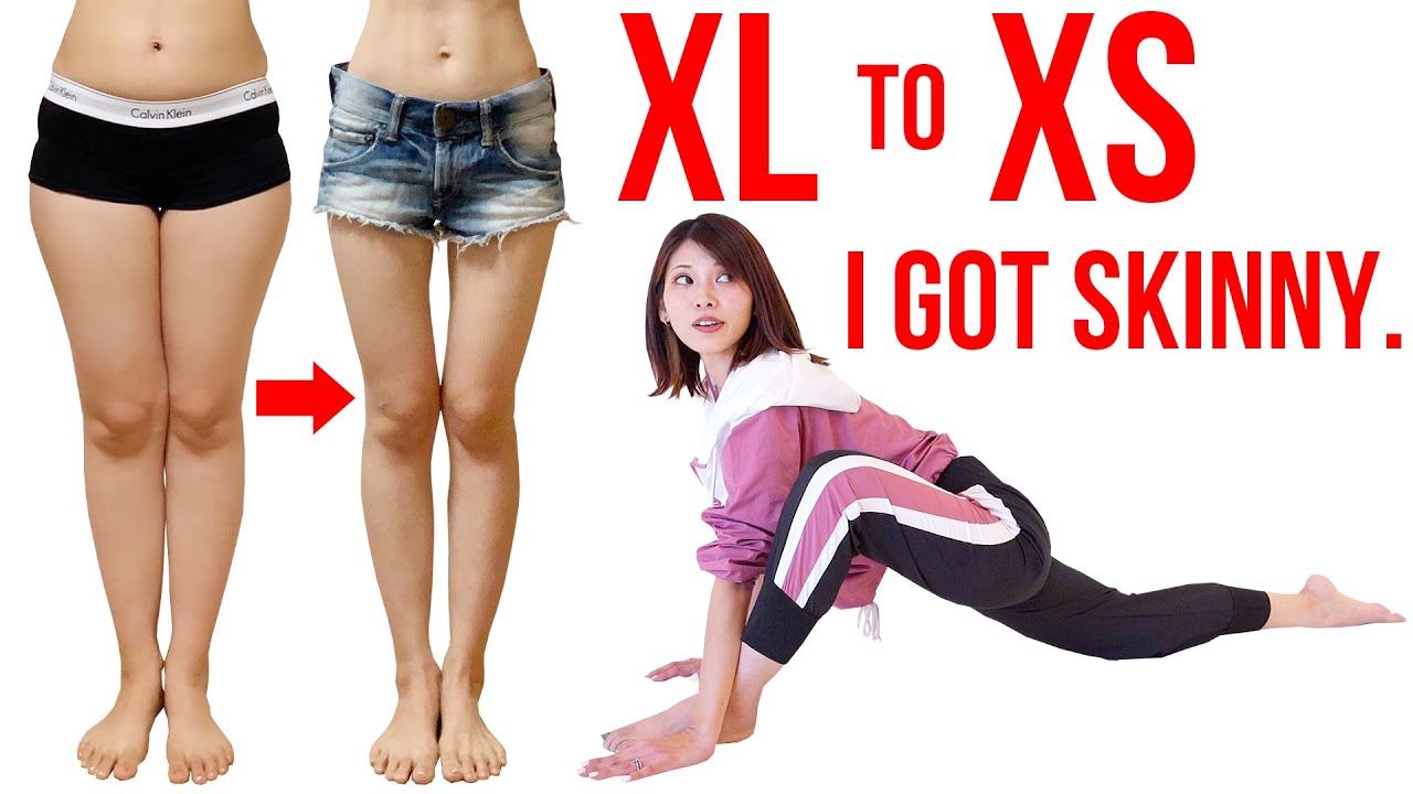 [XL to XS] Skinny workout. K-pop idol be like. スキニーが似合う細い脚になる運動！