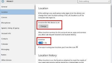 Change Privacy Options In Windows 10