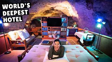 WE SLEPT 220 FEET BELOW GROUND (worth $1,000 per night?)