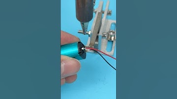 Soldering wire for motor with semi-automatic soldering machine#solderingmachine #motor #shorts