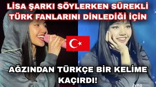 Lisa şarkı söylerken sürekli Türk fanlarını dilediği için ağzından Türkçe bir kelime kaçırdı! 😲 screenshot 1