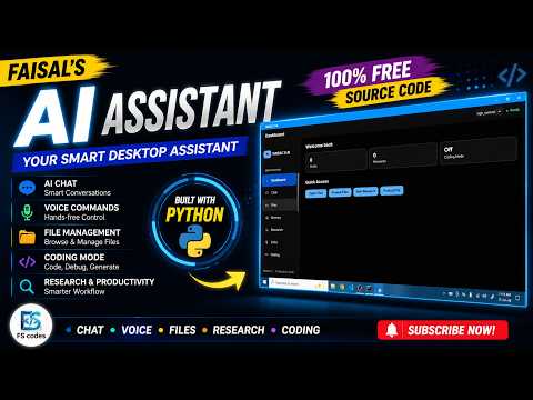 Build Your Own AI Assistant in Python 🤖 | Voice, Chat, Files & Coding Assistant
