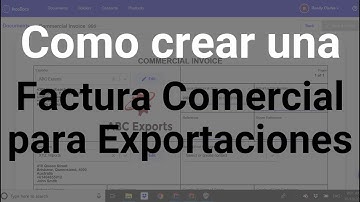 Spanish | How to create Commercial Invoice for Export