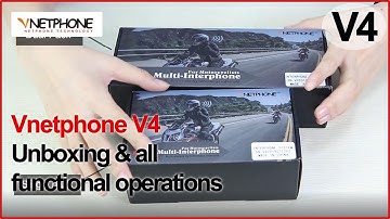 VNETPHONE V4 | UNBOXING & ALL FUNCTION OPERATION | MOTORCYCLE HELMET BLUETOOTH INTERCOM