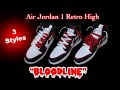 3 Creative Ways To Tie Your Jordans W/ 2 Different Colors || Jordan 1 Retro High in "Bloodline"