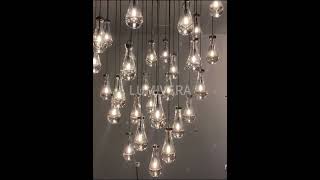 Luxury Raindrop Glass Chandelier | Modern Lighting Design Inspiration