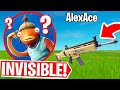 I BECAME INVISIBLE In FORTNITE.. (cheating)