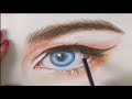 如何画眼睛和眉毛 How to draw eye and eyebrow