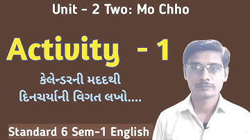 Std 6 English sem  1 unit   2 ‘Two Mo – Chho’  Activity   1