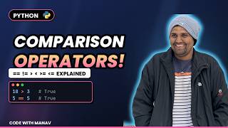 #10  Python Comparison Operators Explained | ==, !=, Greater Than & Less Than for Beginners
