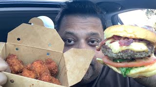 Halalbee’s Lunatic Burger & Panko Chicken Nuggets