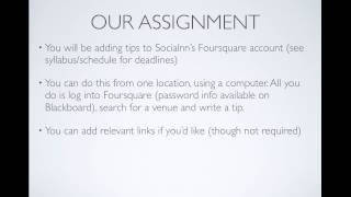 Module 6 - Location-based services and the media Profile