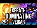 XERATH vs VEIGAR (MID) | 62k DMG, Dominating | EUW Diamond | 25.9