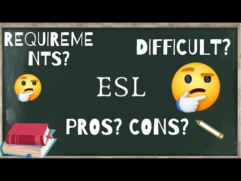 ESL teaching | REQUIREMENTS