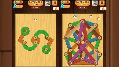 Screw Puzzle: Wood Nut & Bolt - Level 353