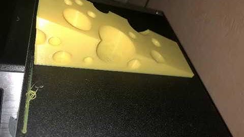 3d print timelapse of Cheeze door-stop on monoprice select mini v2