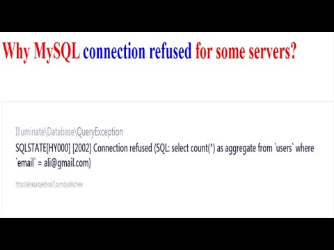 Why MySQL connection refused for some servers?