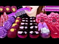 ASMR PURPLE *EDIBLE GLASS, COMB, JELLO SHOOTER, TANGHULU, CANDY JELLY 보라색 먹방 EATING SOUNDS MUKBANG