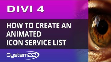 Divi 4 How To Create An Animated Icon Service List