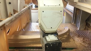 Handrail machining on 5-axis CNC
