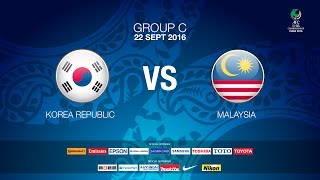 Information #AFCU16 M21 Korea Republic vs Malaysia (Group C) News Report Update