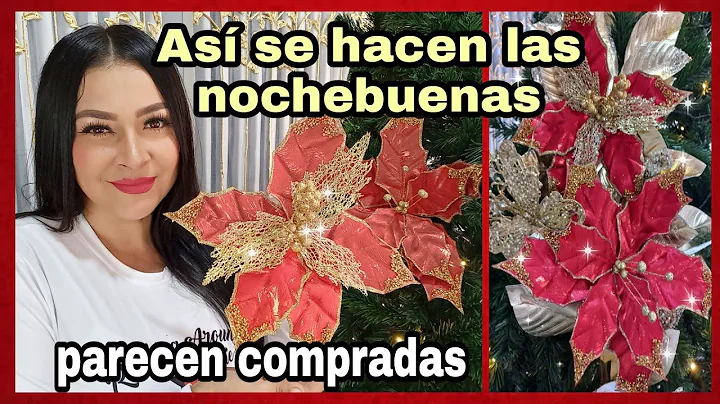 HAZ TUS PROPIAS FLORES  NOCHEBUENAS NAVIDEAS /CON ...