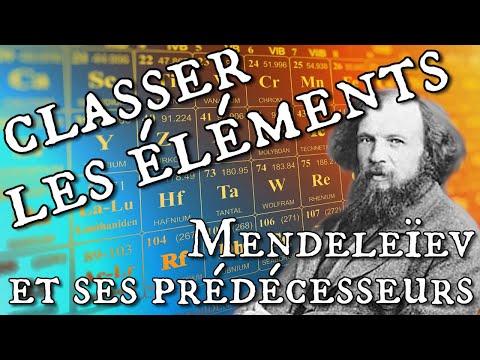 Vidéo: Dans quel ordre Mendeleev a-t-il organisé les éléments ?