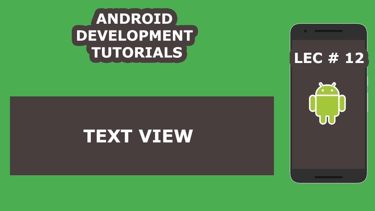 Textview | 12 | Set Text To Text View In Android Studio | Android Development Tutorial For Beginners