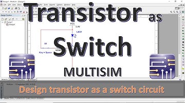 How to use transistor as a switch | Transistor BJT as a switch using simulation | Multisim Tutorial