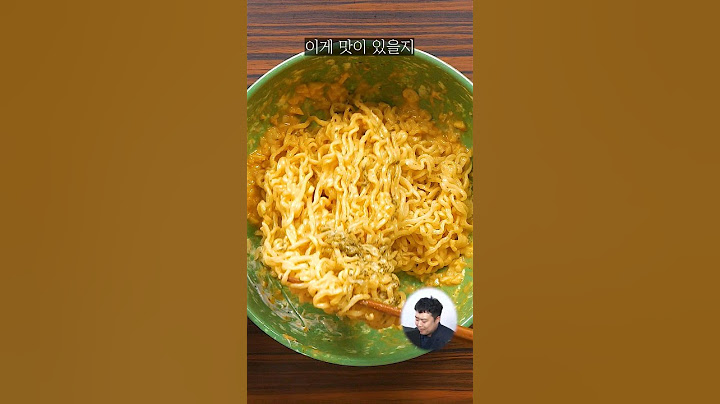 진라면에 마요네즈를 넣고 비볐더니ㄷㄷ