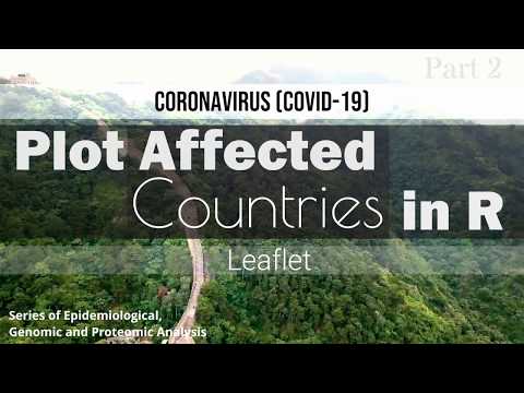 Part 2- Plot Affected Countries by COVID-19 in R by using leaflet package (free Source Code)