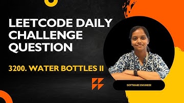 Leetcode | 3200  Water Bottles ii | Java | Simple Solution