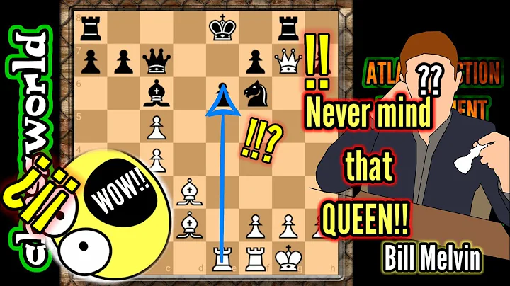 QUEEN AND ROOK IS HANGING AT MOVE 19!!! MELVIN VS CUNNINGHAM 1994|| BEAUTIFUL CHESS TACTICS