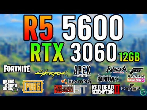 Игровой компьютер / ПК  AMD Ryzen 5 5600  (6 x 4.4 GHz) + 16Gb DDR4  + SSD 1000 Gb + RTX 3060 12Gb, видео 1