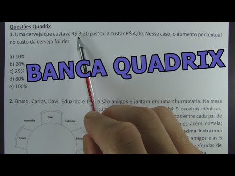 QUESTÕES QUADRIX - 7 QUESTÕES DE CONCURSO!