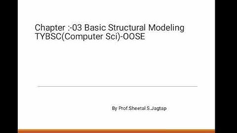 Chapter-3 Basic Structural Modeling