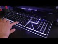 カラフルキーボード　HORSKY ゲーミングキーボード　動作確認