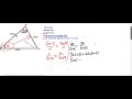 Cosine and sine rule