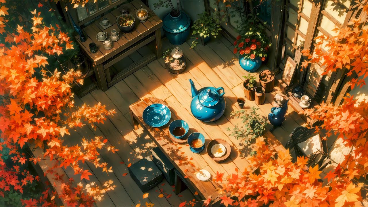 Sunlit Autumn Tranquility 🌞 Music to put you in a better mood 🍁 Study/Relax/Sleep