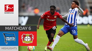 Hertha BSC - Bayer 04 Leverkusen 2-2 | Highlights | Matchday 6 - Bundesliga 2022/23