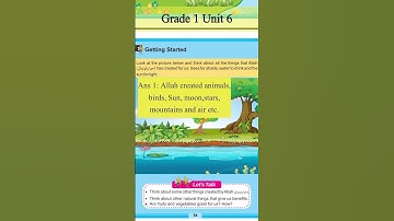 SNC English Grade 1 Unit 6 || Getting started solved activities