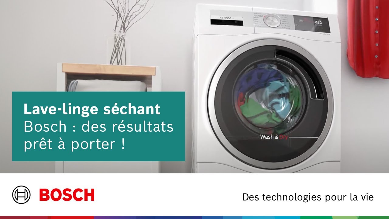 Lave-linge séchant Bosch : des résultats prêt à porter ! 