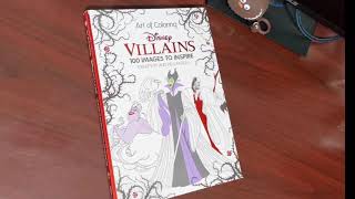 Disney Villains 100 Images to Inspire Coloring Book Flip Through