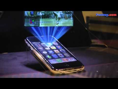 3D Hologram Projection Cube HoloAd at CES 2011 in HD
